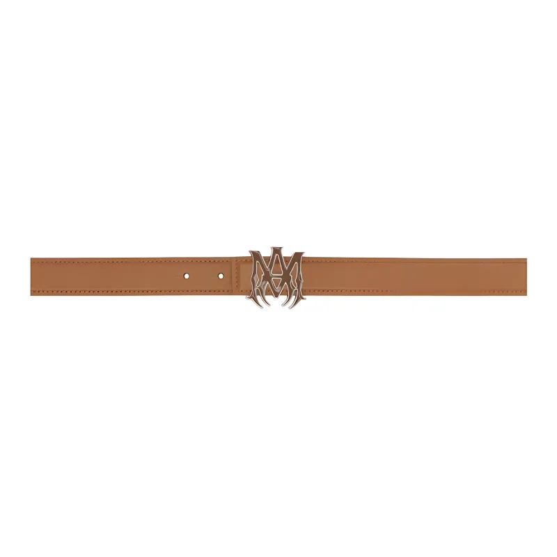 AMIRI Brand Logo Pin Buckle Belt Men's Tawny Width: 4CM-0