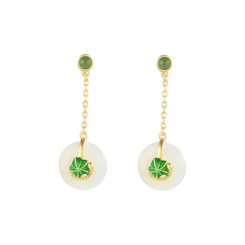Tinessy Hetian Jade Hetian Jade Earrings Women's