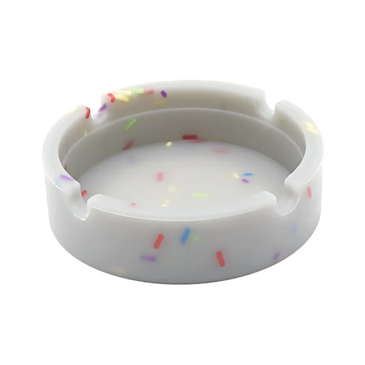 KERPA Multicolor Grain Glow In The Dark Ashtray, Living Room Tea Table Accessories, Small Storage Ornament, One Size-5