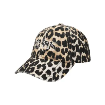 GANNI Leopard print Cap