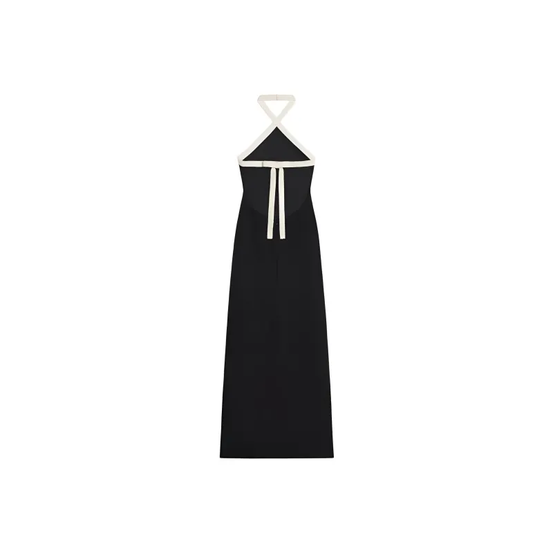 CELINE Column Dress In Satin lined Crepe-1