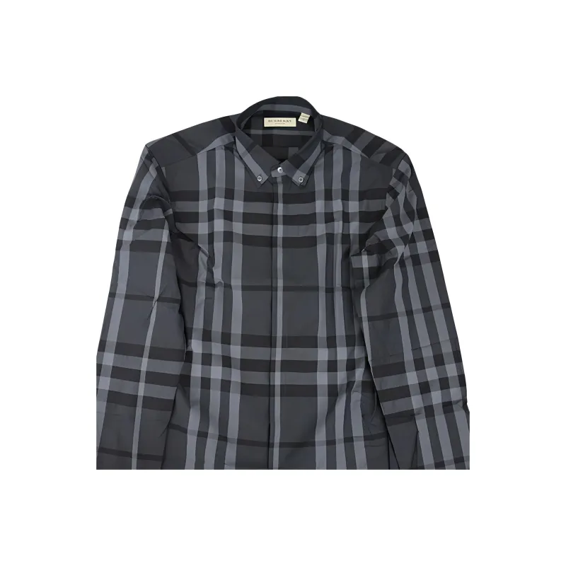 Burberry Shirt Men's Gray Black-1