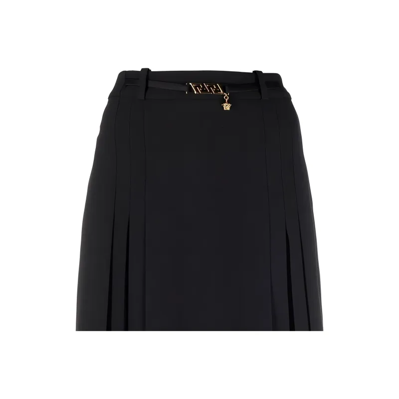 FANSIZHE VERSACE SS22 Casual Long Skirt Women's Black-4