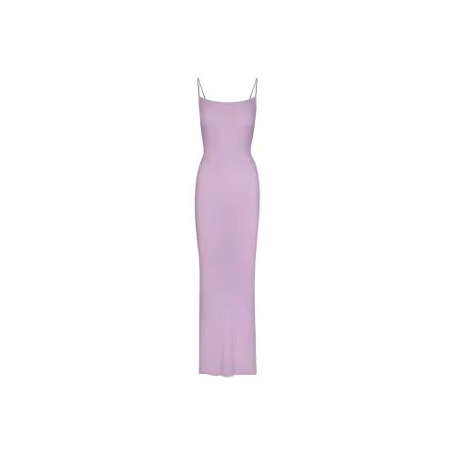 SKIMS Valentine's Day Collection SOFT LOUNGE LONG SLIP DRESS Slip Dress Women's SUGAR PLUM/Tang Plum