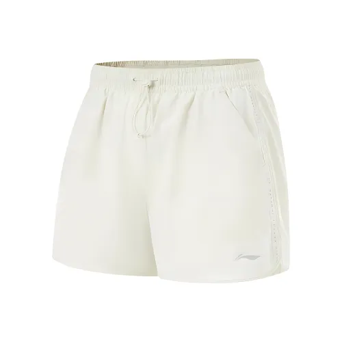 LiNing Fitness Series Sports Shorts Women's Silver Birch Gray
