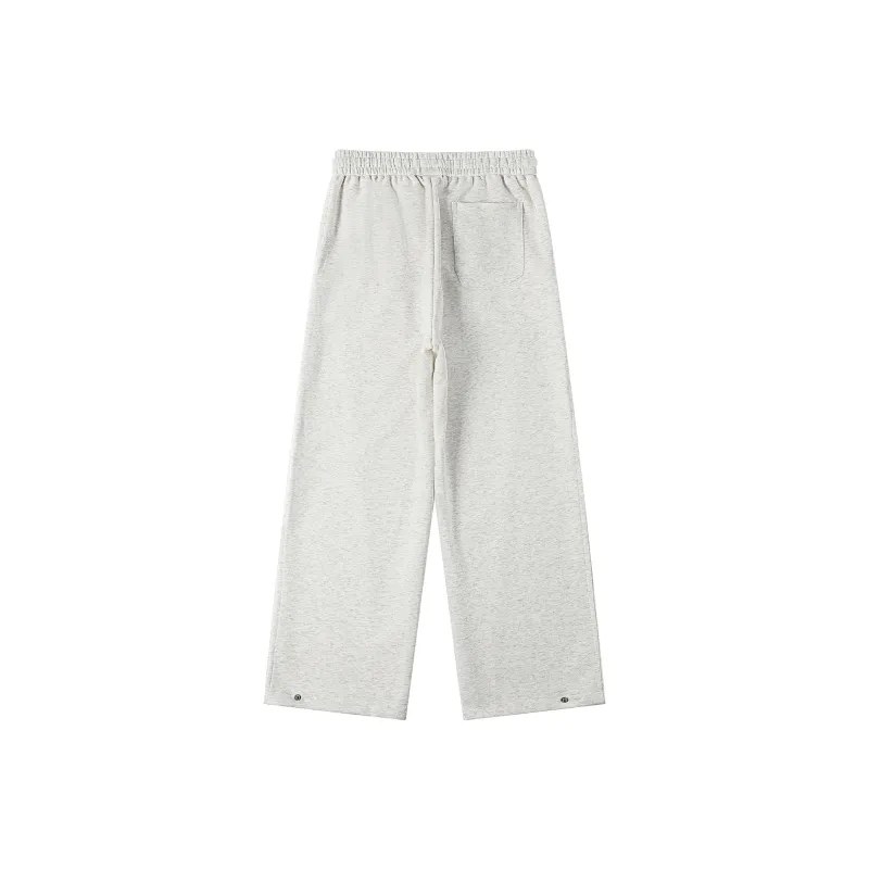 Michael Rock Casual Pants Unisex White Gray-1