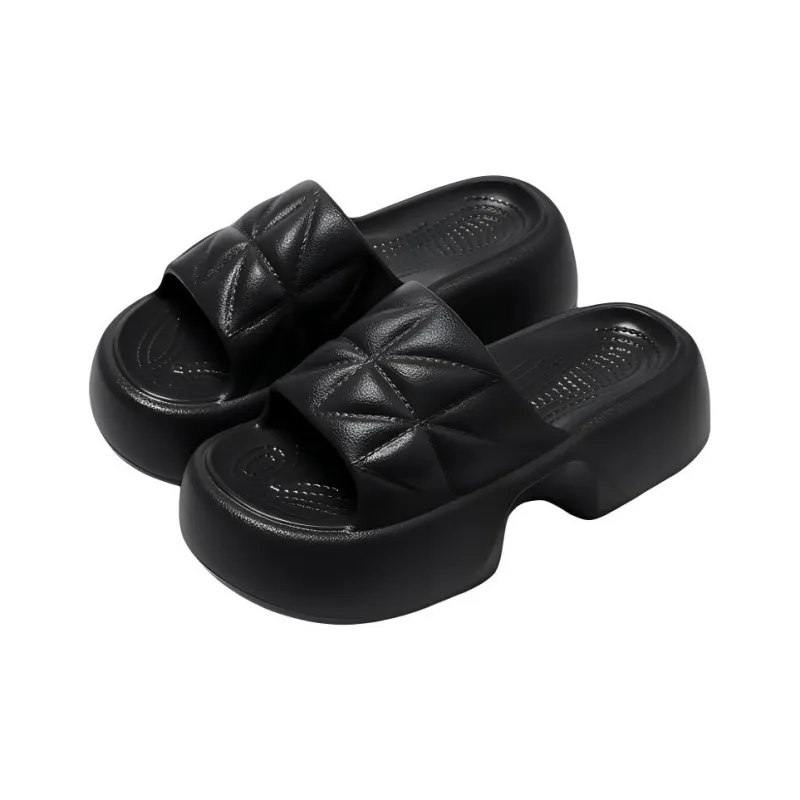 Lighthearted Minimalist Style Summer Slippers, Height Increasing Slippers, Indoor Slippers-2