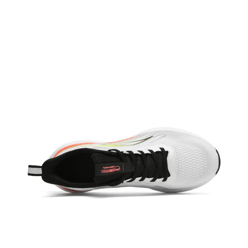 Philharmonic Cushioning, Slip Resistant, Abrasion Resistant, Breathable Low Top Casual Running Shoes Men's White Black-4