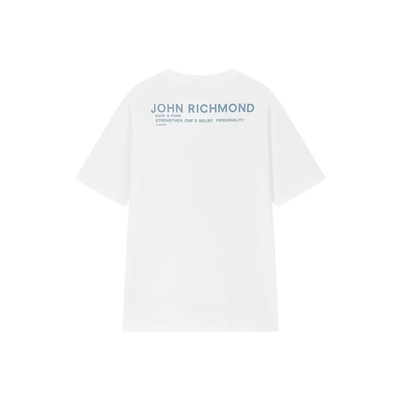 JOHN RICHMOND T Shirt Unisex Raw White-1