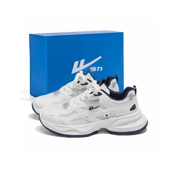 Warrior Low Top Chunky Sneakers Unisex White Blue
