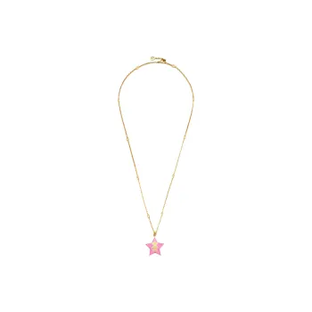 GUCCI Metal Necklaces Women's Gold/Pink