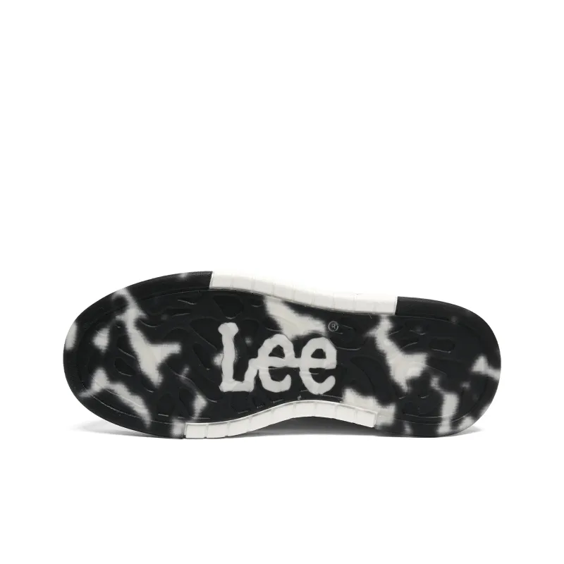 Lee Trendy Versatile, Fashion Minimalist Style White Sneakers Low Top Skateboard Shoes Men's-5