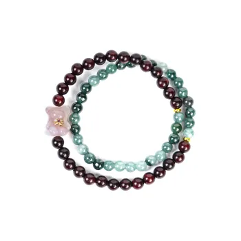 Xianyou Small Leaf Red Sandalwood Bracelets Unisex