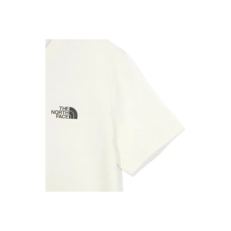 THE NORTH FACE W'S Essential S/S Midi Dress Short Sleeved Dress Women's Cream White-3