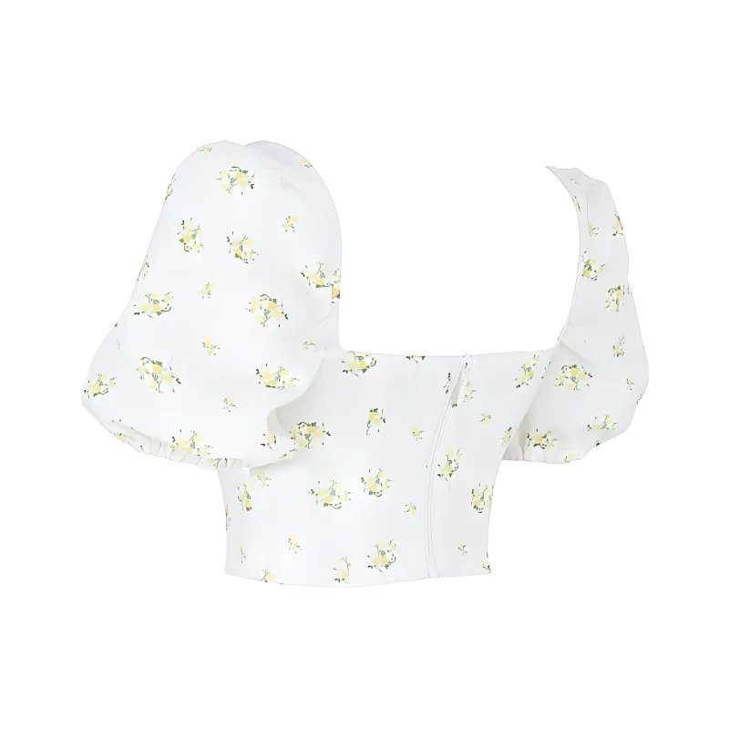 HOUSE OF CB Arianna Crop Top Women's Ivory/Ivory-2