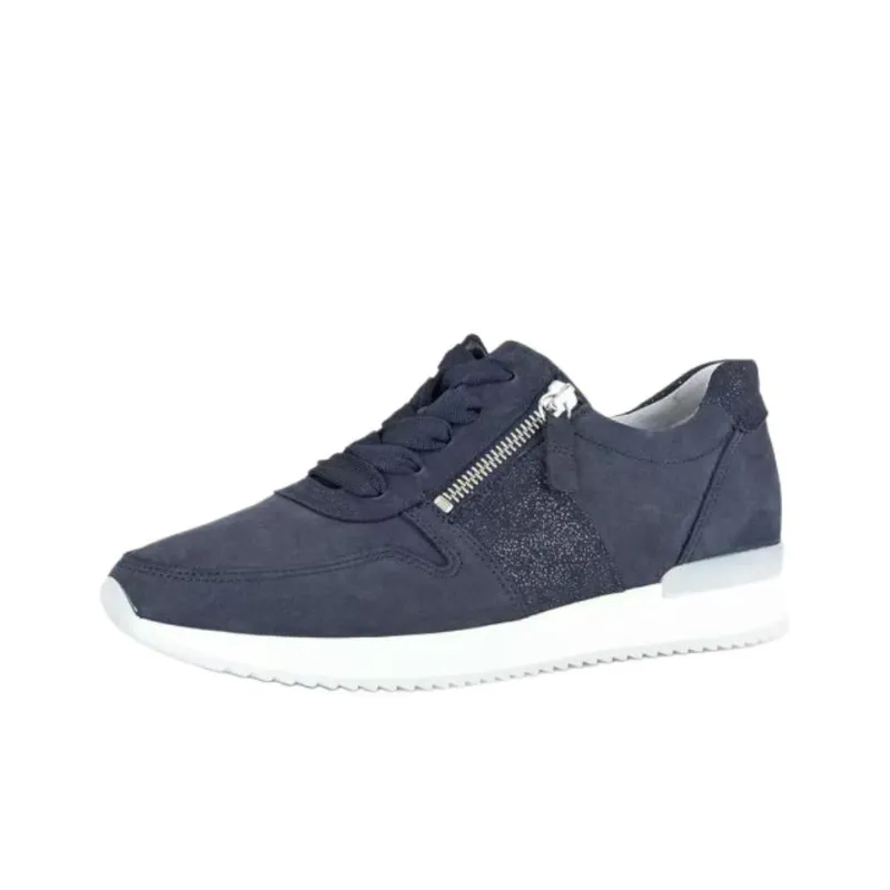 Gabor Fashion Low Top Casual Shoes Women's Blue-2