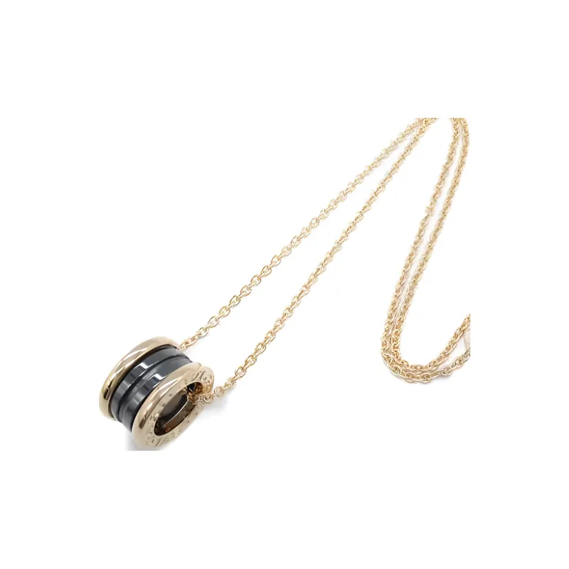BVLGARI 2010s 18K Rose Gold B Zero One Necklace-2