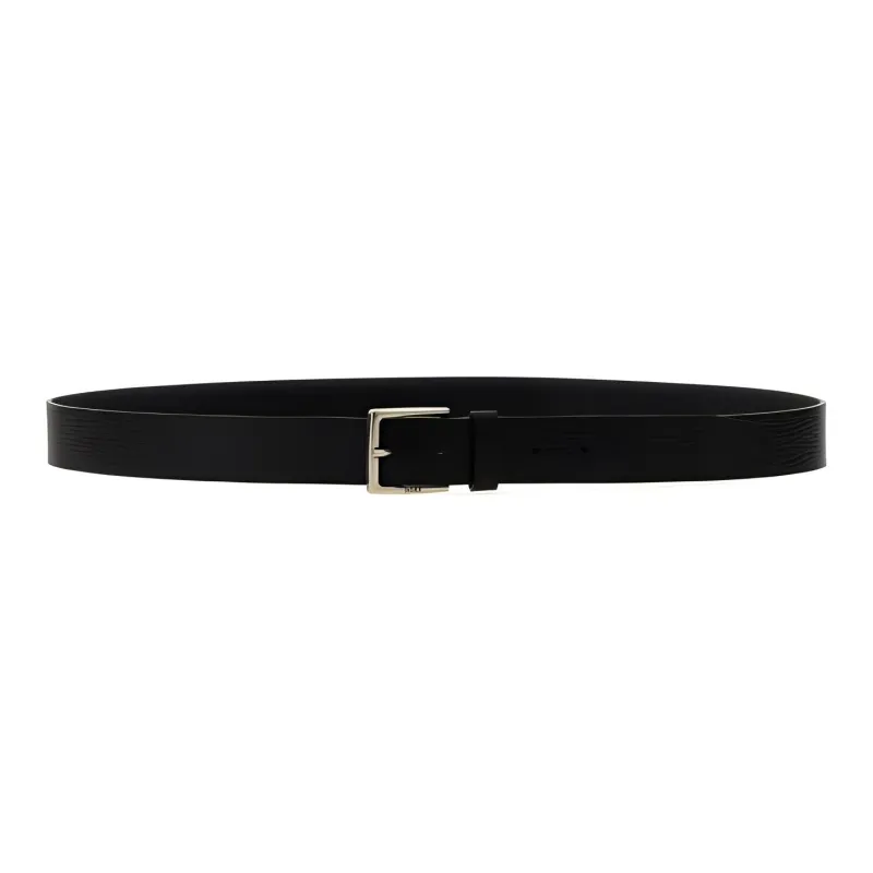 HUGO BOSS Engraved logo Leather Belt-0