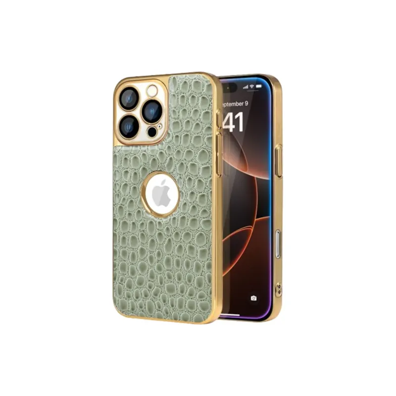 Kona Chun Genuine Leather Material Classic Impact Resistant Dust Resistant Snake Skin Phone Cases-3