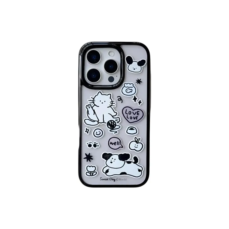MAYGI TPU Material Cartoon Compatible With Apple IPhone 16/Pro/Pro Max/15/14/13-0