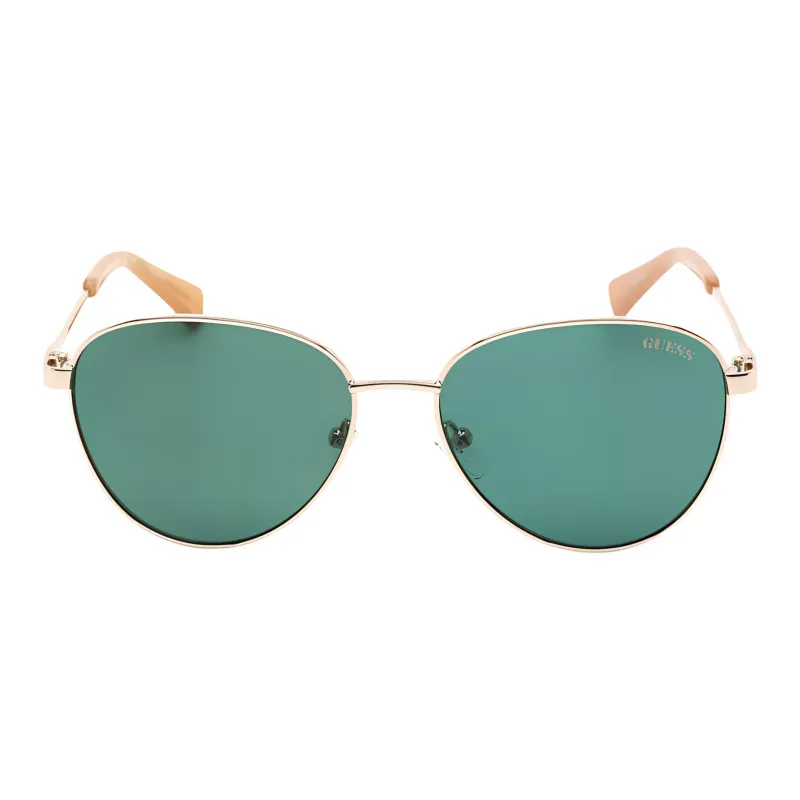 GUESS Metal Oval Sunglasses Women's Gold-1
