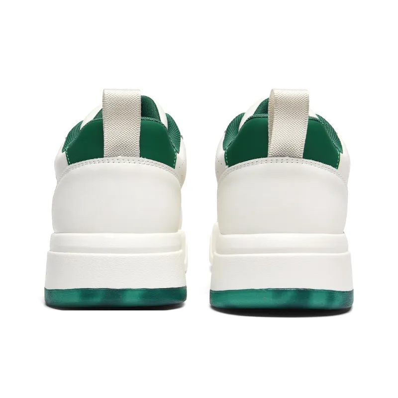 Lee Trendy Versatile, Fashion Minimalist Style White Sneakers Low Top Skateboard Shoes Men's-10