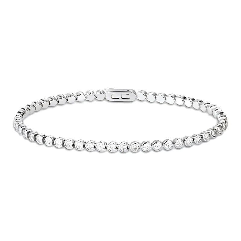 CARTIER Diamond Bracelets Women's Silver-1