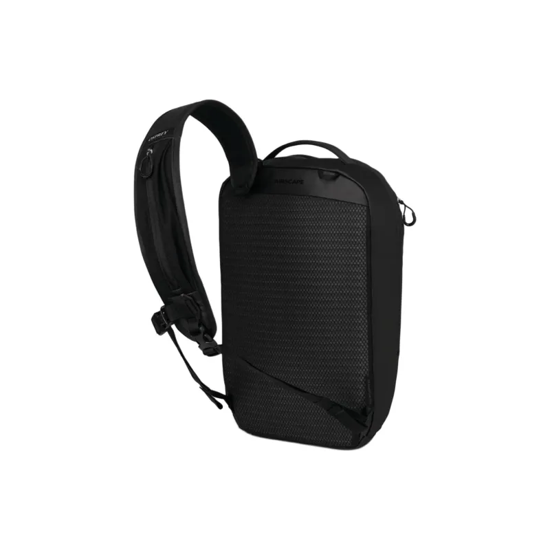 OSPREY Nylon Shoulder Bag, Sling Bag Unisex Black-2