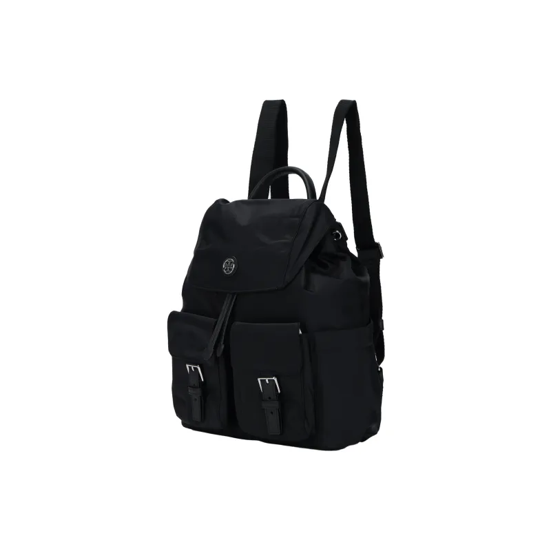 TORY BURCH Virginia Flap Backpack Black-1
