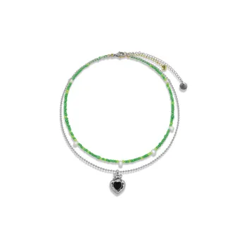 AWE Titanium Steel Necklace Students Party Design Collarbone Chain Women's