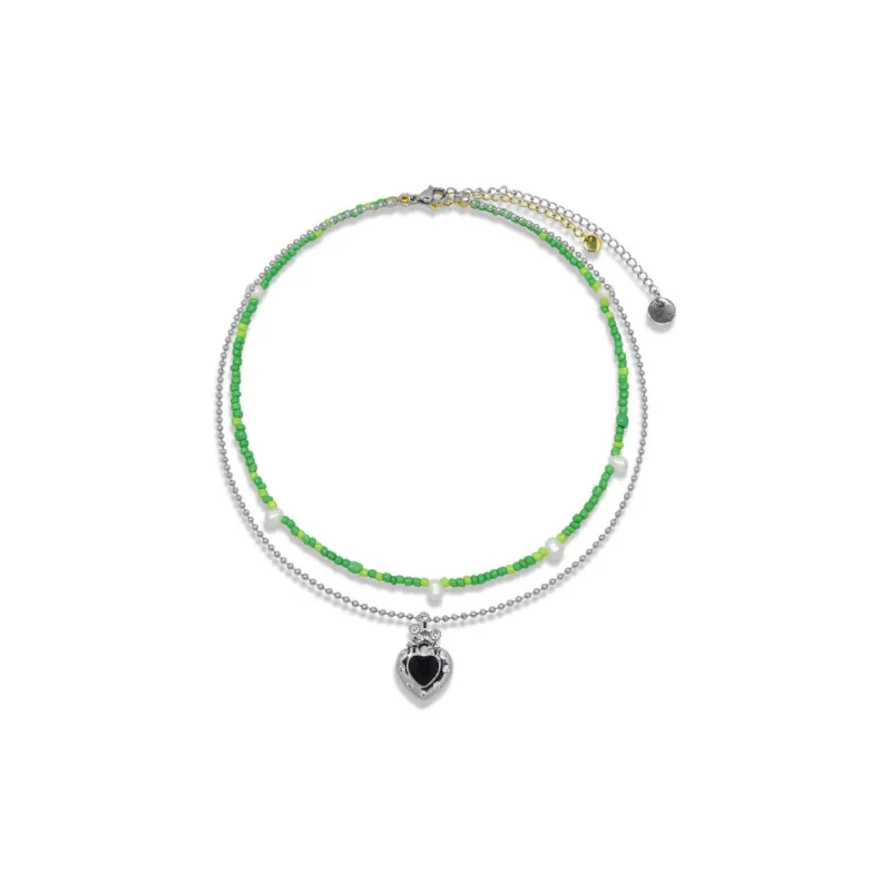 AWE Titanium Steel Necklace Students Party Design Collarbone Chain Women's-0