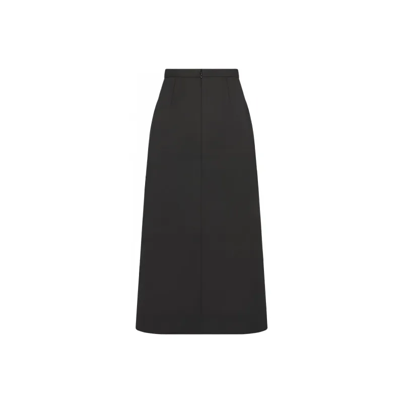 DIOR Casual Long Skirts Women's Black-1