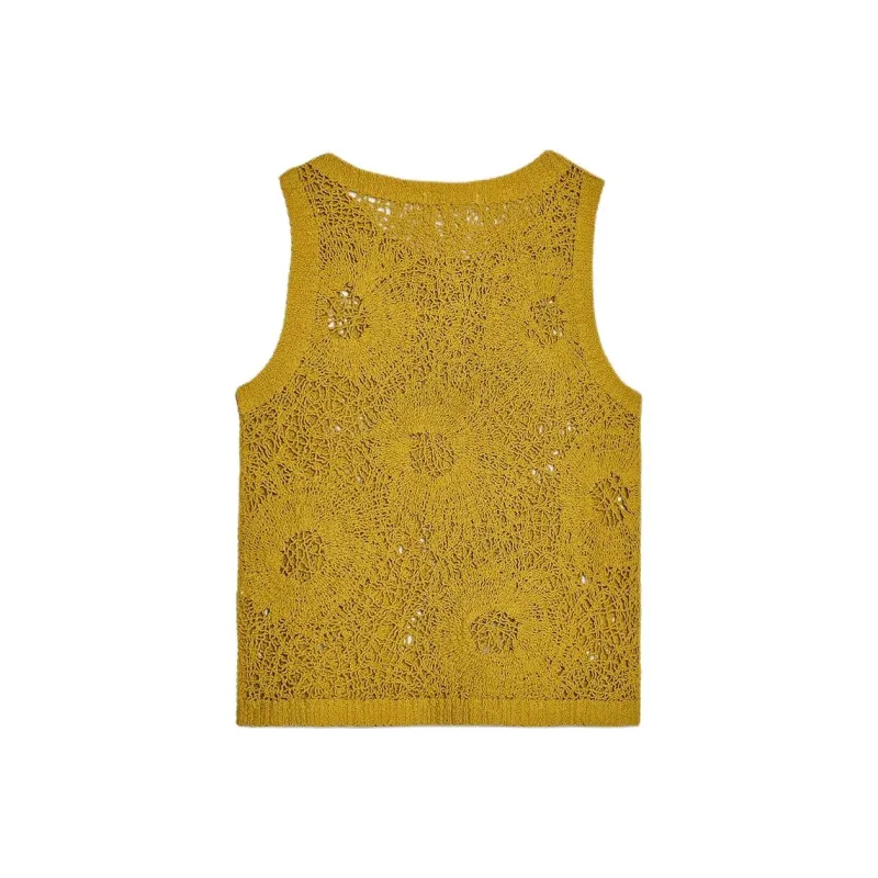 ZARA Tank Tops Women's Deep Sand Brown-1