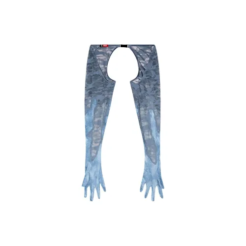 DIESEL Polyamide Gloves Women
s Blue