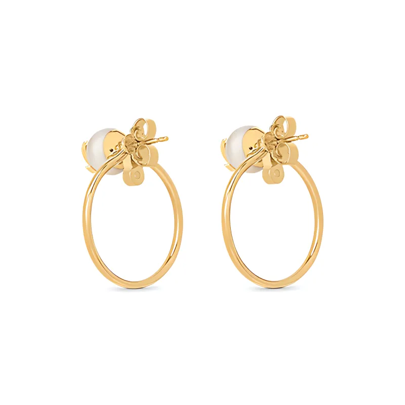 LOUIS VUITTON Eclipse Earrings Women's Gold-0