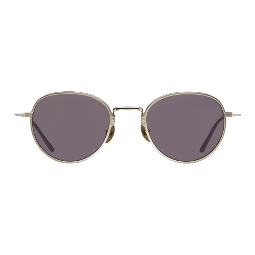 PRADA Pure Titanium Round Sunglasses Men's Silver
