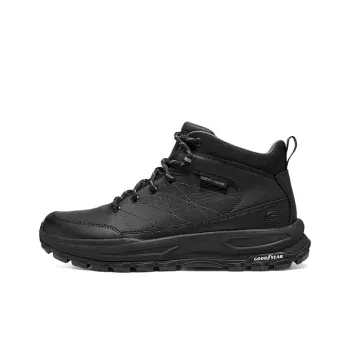Skechers MENS USA Anti Slip Wear Resistant Mid Top Hiking Shoes Men's Black