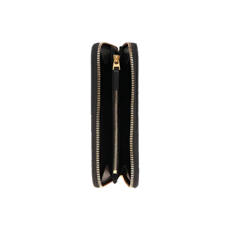 Bottega Veneta Leather Clutches Wallets Women's Black-2