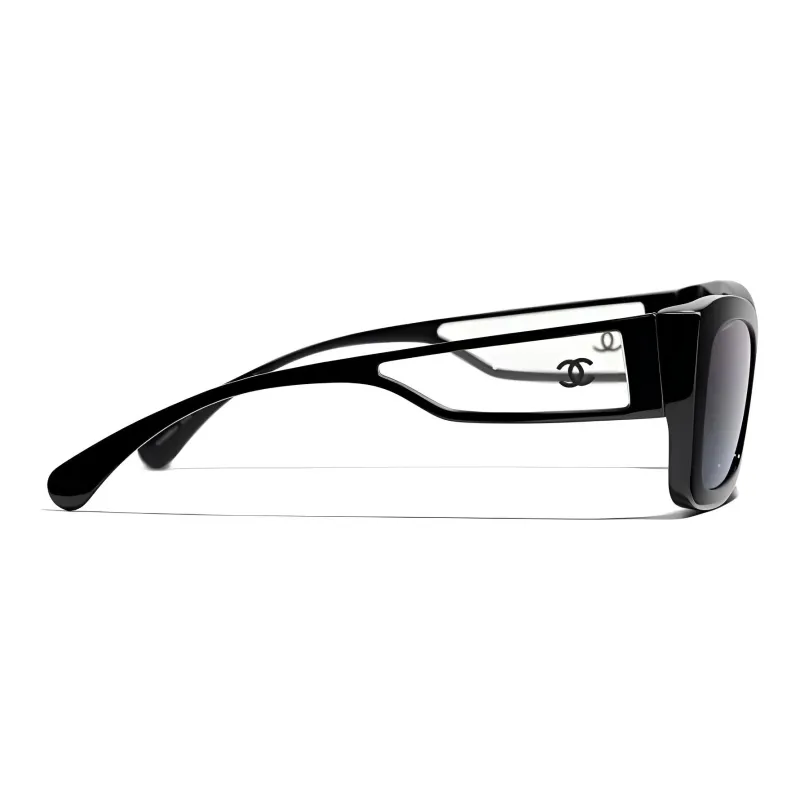 CHANEL Plate Frame Acetate Butterfly Sunglasses Women's-2