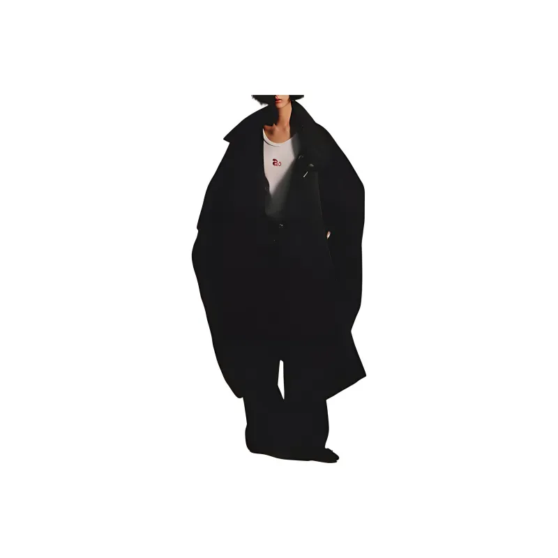 Ao Yes X ZARA AO YES Collaboration Coats Women's Black-2