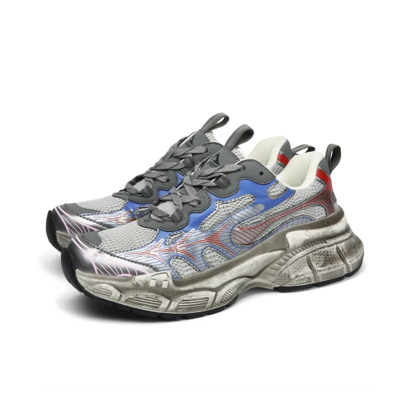 TEPOR Cushioned Slip Resistant Abrasion Resistant Low Top Chunky Sneakers Unisex-19