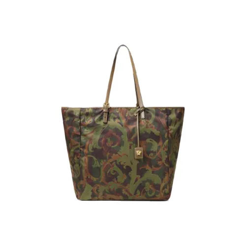 VERSACE VERSACE Nylon Handbag tote Dusy Men's Army Green
