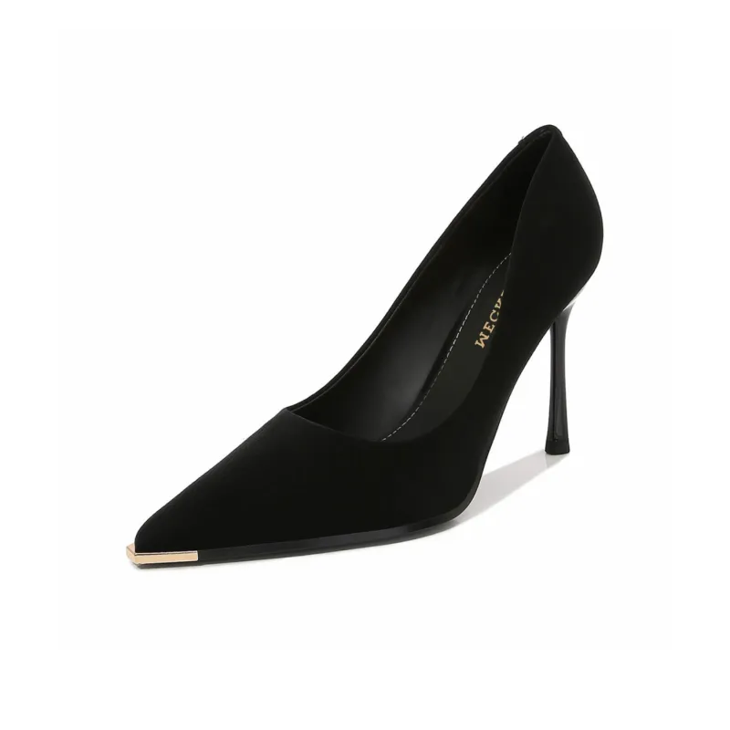 WECKER Slim Heel High Heels Women's Black-0