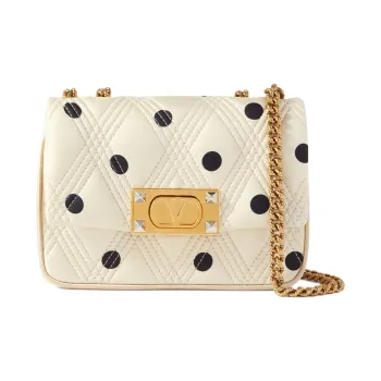 Valentino Satin Shoulder Bag Regular Women's White