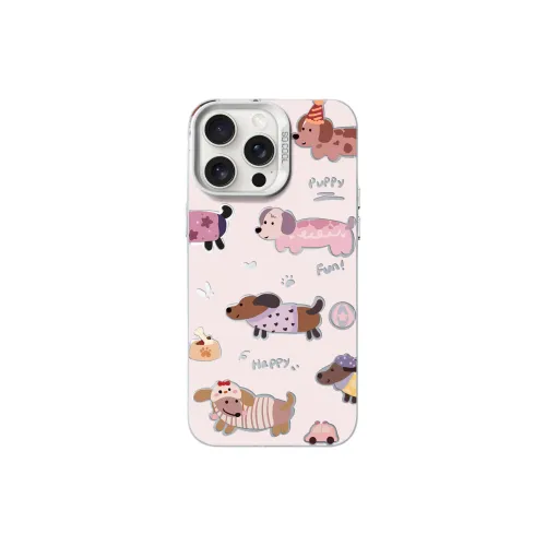 Wei Xin Acrylic Material Full Screen Dachshund Phone Cases Compatible With IPhone 16/15 Pro Max/Apple 13/14 Pro/Max