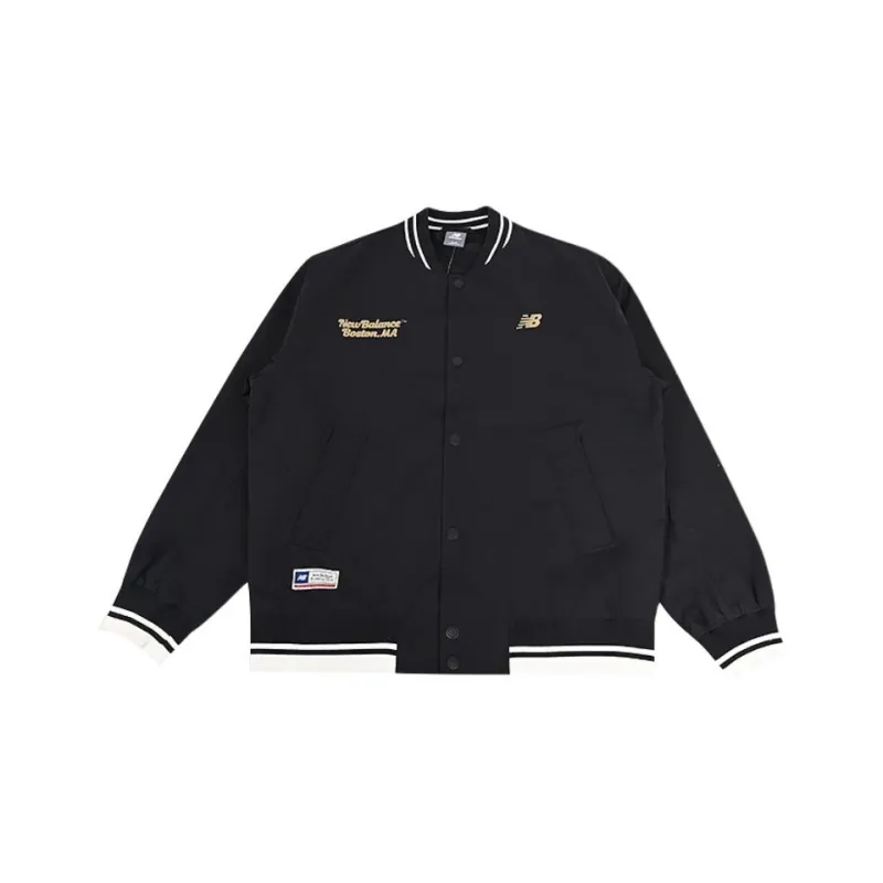 New Balance Sports And Leisure Baseball Jacket Men's Black-0