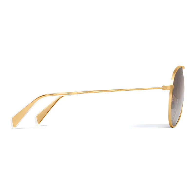 CELINE Metal Frame 01 Sunglasses In Metal With Polarized Lenses-2