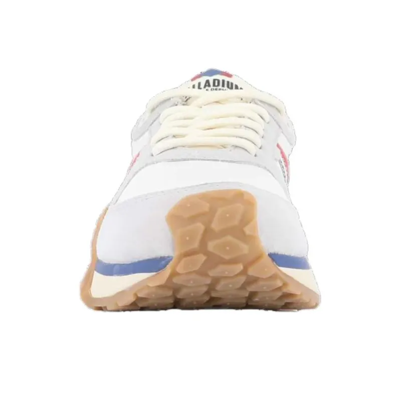 Palladium Troop Runner Anti Slip Wear Resistant Low Top Running Shoes Unisex White Red Blue-3