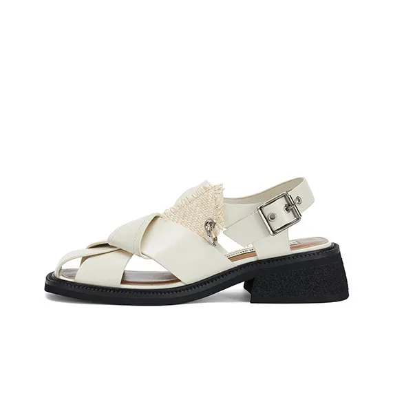 SUGARSU Roman Sandals Women's Ecru-0