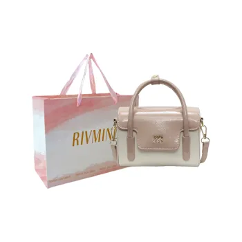 RIVMIND PU Handbag Women's White/Pink/Black/Green